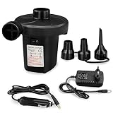 ★Instrucciones - abra el tapón de inflado de la Bomba de Aire Eléctrica , distinga las tres juntas inflables e instálelas según los requisitos. Conecte las cabezas de inflado, encienda la bomba de aire para comenzar a cargar. Cuando esté a punto de llenarse, cúbrala