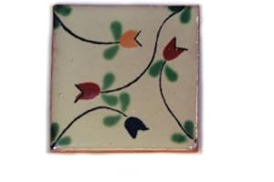 Carrelage en céramique mexicaine - 5 cm - fait à la main et éthiquement négocié par Tumia LAC - Tuile unique