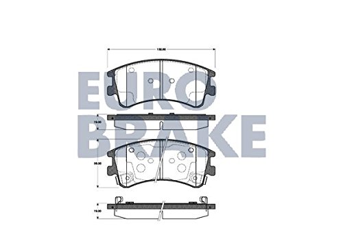 Preisvergleich Produktbild EUROBRAKE 5502223245 Bremsbelagsatz, Scheibenbremse
