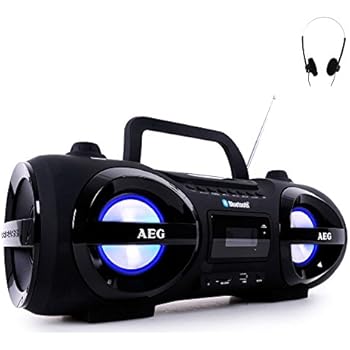 AEG Stereoanlage Soundbox Ghettoblaster Boombox CD MP3: Amazon.de ...
