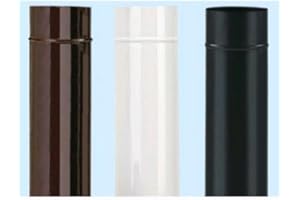 aile 9762513 Tube émaillé, marron, 8 x 50 cm