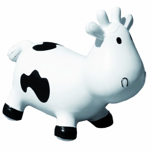 KidzzFarm Betsy the Cow Animal Hopper (White and Black)