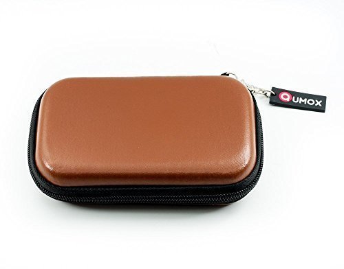 QUMOX braun 2.5 HDD Ledertasche / Tasche für externe Festplatte Fall - 3