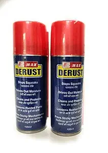 Multi Purpose Deruster Spray for Bike Chain 120ml (2 Aerosol cans)