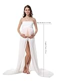 Modern schwangere Frauen Fotografie Stützen, Maternity Gown Split Front Foto Shoot Kleid, Maternity Photographic Röcke by TrivingTech - 3