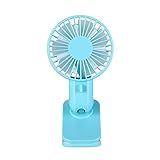  RYTEJFES Ventilador Silenciosa con Clip Mini 3 Velocidad Ventilador de Mano Portátil Ventilador USB Recargable Personal Mini Ventilador 360º Rotación para Al Aire Libre y Cochecito de Bebé