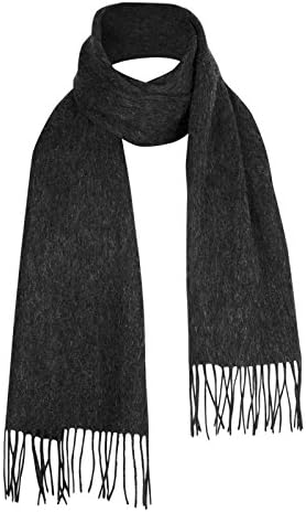 100% lambswool scarf /popular unisex scarf /Charcoal Grey