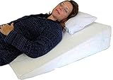 Orthologics Large Bed Wedge Raised Pillow Acid Reflux GERD Memory Foam Back OL9