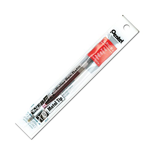 Pentel Energel Liquid Nachfüllmine/LR10-B 0,5 mm rot Metallspitze