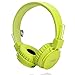 Produktbild Kopfhörer für kinder, On-ear faltbarer wired kinder kopfhörer, Noise cansellation, letchtagewicht headset mit Abnehmbarem Kabel für Jungen und Mädchen von Ellien (Grün)