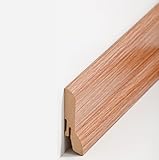 altura: 60 mm - Ancho: 20 mm 75 metros «Südbrock» Rodapié / zócalo «München» (MDF revestido / 722.669) - roble clásico