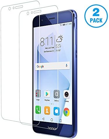 [2 Pack] Huawei Honor 8 Screen Protector Glass Guard TUGOO Premium Tempered Glass Screen Protector