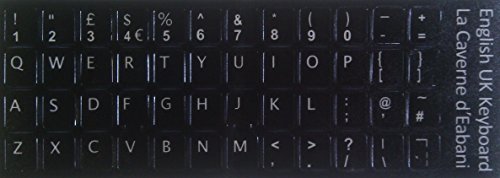 Tasten Selbstklebende Sticker Tastatur Englisch – High Quality English QWERTY UK - 2