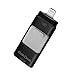 Produktbild 32GB USB Stick Speicherstick für Apple iPhone iPad iPod Memory stick, 3 in 1 Flash Laufwerk Drive für Android PC Laptop(32G Schwarz)