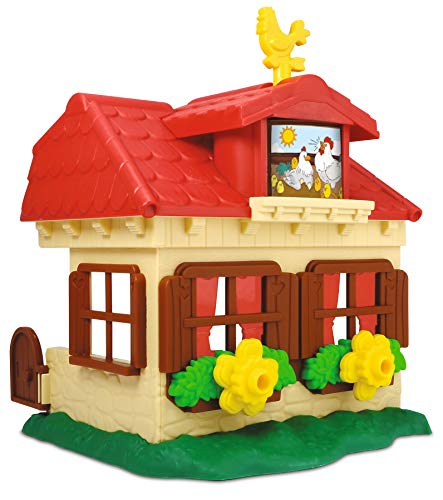 Dickie Toys 203818000 Happy Farm House, Bauernhof, Set für Kinder ab 1 Jahr, Traktor, mit Tieren, Licht & Sound, Mehrfarbig - 6