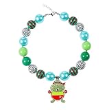 Prinzessin Dressing Up Kostüm Zubehör - Das beste Schmuck / Acryl Perlenkette mit niedlicher Ninja Turtles-Muster Kinder Halsketten handgearbeitet,geschenke für klein mädchen
