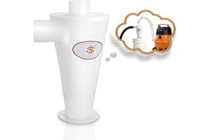 Sailnovo Cyklonowy filtr do odsysania pyłu, cyklonowy, separator, może być stosowany w gospodarstwach domowych i fabrykach do efektywnej obsługi kurzu, trocin itd