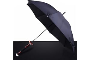 ZNLVZSH Parapluie Demon Slayer, Anime Cosplay Parapluie Automatique, 210T 8 Bones Sun & Parapluie de Pluie Coupe-Vent Imperméable pour Hommes Femmes, Diverses Options de caractères, Kamado Tanjirou B