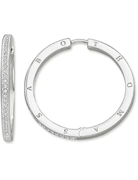 Thomas Sabo Damen-Ohrringe Creolen Glam & Soul 925 Sterling Silber weiß CR539-051-14