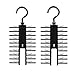 Produktbild 20 Stück Cross X Kleiderbügel Tie Belt Rack Organizer Rutschfeste Clips Halter Schwarz-Premium Krawattenhalter für bis zu Krawatten –perfekte Aufbewahrung Schlipsbügel - Schal und Gürtel