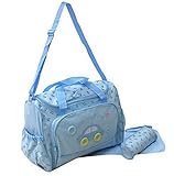 XXL 3 tlg Baby Farbe hell blau Wickeltasche Pflegetasche Windeltasche Babytasche Reise Farbauswahl