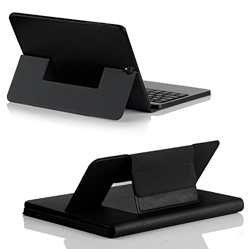 Samsung Galaxy Tab S3 9.7 Tastatur [QWERTZ Tastatur]- IVSO mit Standfunction , Abnehmbare Wireless Bluetooth Tastatur Schutzhülle NUR geeignet für Samsung Galaxy Tab S3 9.7 Tablet-PC, Schwarz - 5