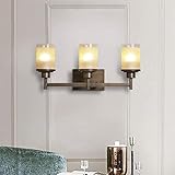 JI Gyy Home Hotel Beleuchtung Graceful Tv Hintergrund Wand Wandleuchte Moderne Einfache Kreative Treppen Dekoration DREI Kopf Kerze Glasspiegel Frontleuchte