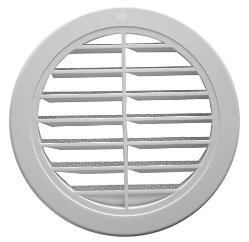 Upmann Lüftungsgitter rund, DN 100, weiß, 1 Stück, 66610