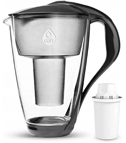Dafi Glaswasserfilterkanne mit Kartusche für Brita Classic
