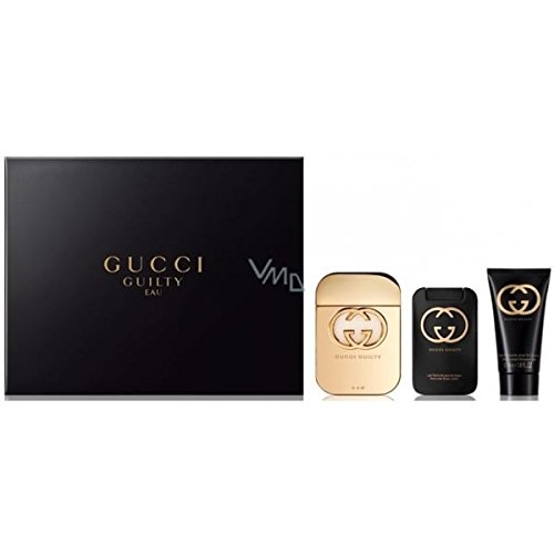 Guilty Eau by Gucci Eau de Toilette Spray 75ml, Body Lotion 100ml & Shower Gel 50ml