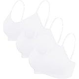 Vertvie Conjunto básico de Sujetador Deportivo para Mujer, 2/3/4, sin Aros, Acolchado, con Sujetador de Espaguetis