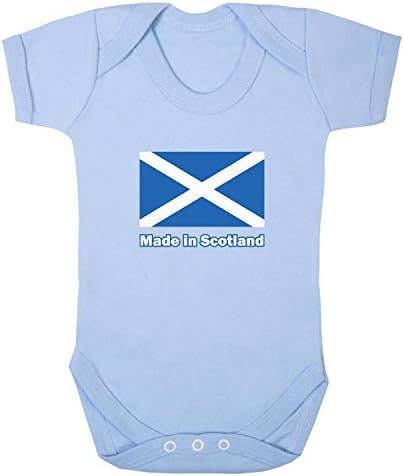 Made in Scotland Babygrow. 3-6 Months. Baby Blue