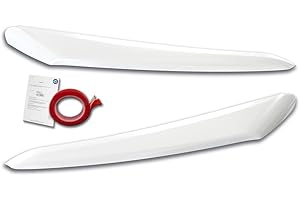 RDX Racedesign Scheinwerferblenden kompatibel mit Citroën Jumper & Fiat Ducato & Peugeot Boxer 2014- / Opel Movano 2021- / Toyota Proace Max 2024- (ABS Glänzend Weiß)