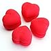 TOOGOO(R) 4pcs Soft Sponge DIY Hair Care Curler Roller Balls Red Heart-Shaped