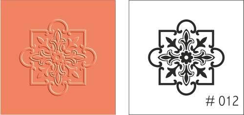 FineArt Texture Stamps Beautiful Design Polymer Clay Molding Mat 3.5 cms