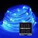 Produktbild Huihong solar 50/100 LED String Lichterkette, 8 Modi, Outdoor Seil Tube   Lampe für Gartenparty (100LED-Blau)