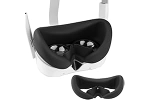 AUKUOY VR Silikon-Schnittstellenabdeckung für Pico 4 VR Headset, weiche Anti-Schweiß VR Gesichtsabdeckung Schutzmaske kompatibel mit Pico 4 VR Zubehör