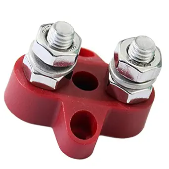 GRANE Bus Bar Power Terminal Blocks Negative M6 Positive Power Distribution Studs Red