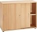 Produktbild VCM VCM Sideboard Ordner Schrank Akten Büro Möbel Regal mit Schiebetüren "Aktano 470" Universalschrank 76 x 100 x 40 cm Buche