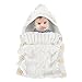 Produktbild Neugeborenes Babydecke Wrap Decke, Baby Kinder Kleinkind Wolle Knit Decke Schlafsack Schlaf Sack Stroller Wrap für 0-12 Monate Baby (Weiß)