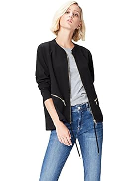 FIND Damen Bomberjacke Aus Krepp