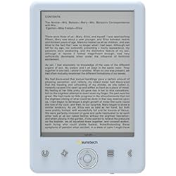 Sunstech EBI8LTOUCH - Libro electrónico de 6" (8 GB, USB), Color Azul