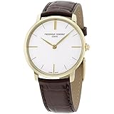 Frederique Constant Slimline Herren-Armbanduhr 39mm Leder Quarz FC-200V5S35
