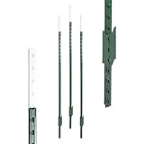 T-Pfosten 10 Stück 182 cm, grün lackiert l Hochwertige Qualität - nahezu unverwüstlich