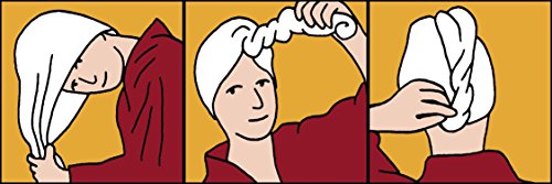 Haar Turban – weiß – 100% BW – aufsetzen – einwickeln – zuknöpfen – Kopfhandtuch – Frottierturban – Badeturban – Handtuch für Haare – Original von Carenesse - 3