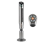 oneConcept Northpeak - Ventilateur colonne avec fonction ioniseur et télécommande (8 vitesses, fonction oscillation 360°, 3 modes de fonctionnement, consommation de seulement 50W) - gris