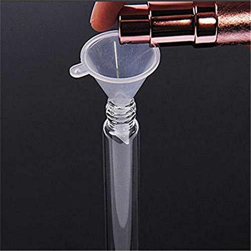 Westeng Mini-Trichter, aus Kunststoff, transparent, 12 Stück, für Küche/Labor/Garage/Auto, 27 mm/6,4 mm - 8