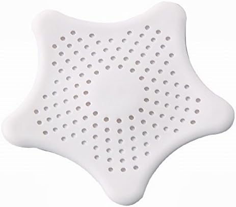 Shower Hair Trap Sink Drainer – BUYDirect – Basin Bath Kitchen Rubber Drain Sewer Covers Plug Hair Catcher Filter Stopper Collector Protector – White