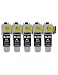 Produktbild DOREE 5-Stück Schwarz Cartridges Compatible with Level Indicator for Samsung CJX-1000 CJX-1050W CJX-2000FW INK-M210 INK-C210 INK-M215 Compatible Cartridges