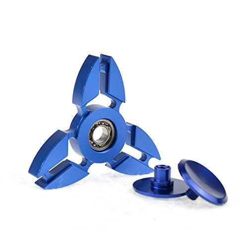 Fidget Spinner High Speed Stainless Steel Bearing ADHD Focus Anxiety Relief Toys relieve ADHD Anxiety Reduce Stress Helps Focus-Relieves ADHD Anxiety (Blue)